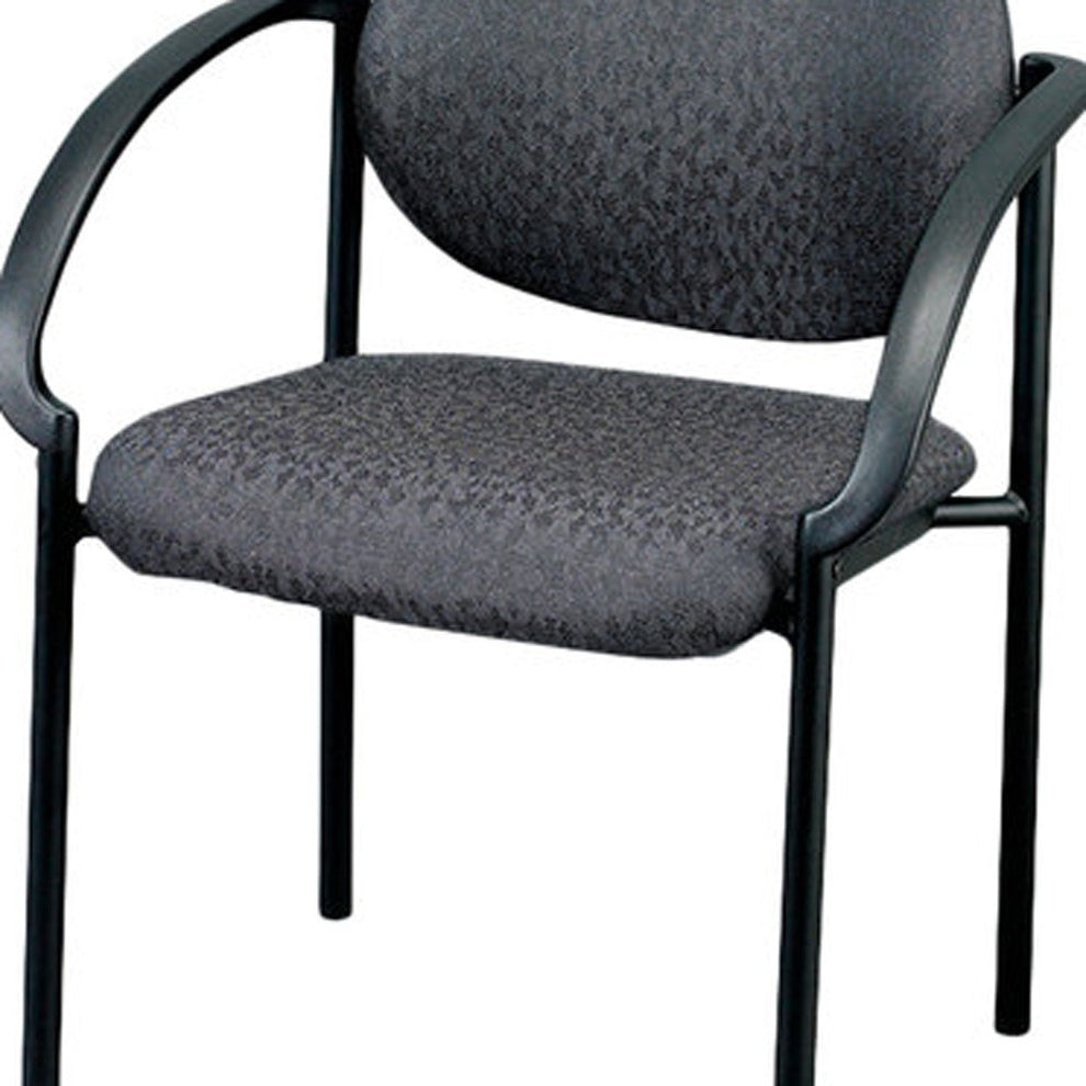 24" Set of 2 Bright Navy Fabric Guest Arm Chairs By Homeroots | Office Chairs | Modishstore - 8