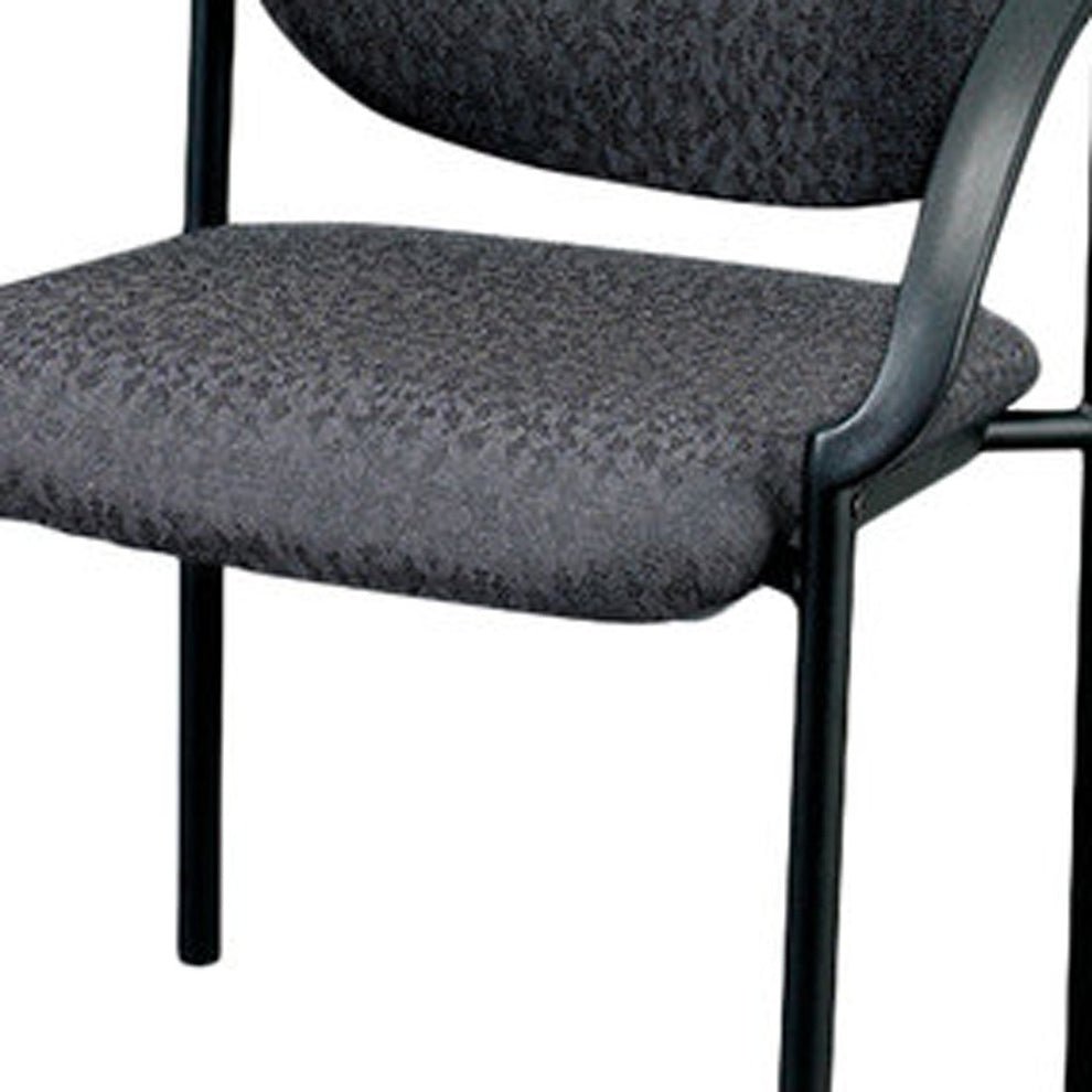 24" Set of 2 Bright Navy Fabric Guest Arm Chairs By Homeroots | Office Chairs | Modishstore - 9