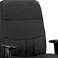 Black Fabric Chair By Homeroots - 372345 | Office Chairs | Modishstore - 5