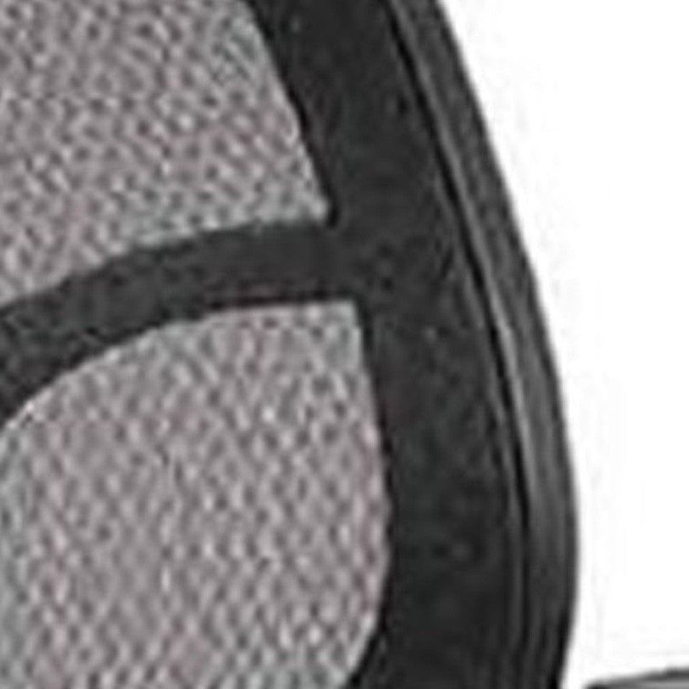 Black Mesh Fabric Drafting Stool By Homeroots | Office Chairs | Modishstore - 5