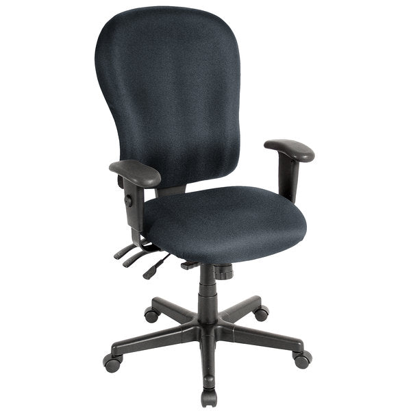 Navy Fabric Chair By Homeroots - 372354 | Office Chairs | Modishstore - 12