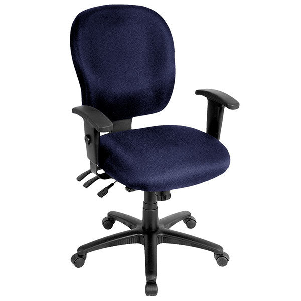 Navy Fabric Chair By Homeroots - 372357 | Office Chairs | Modishstore