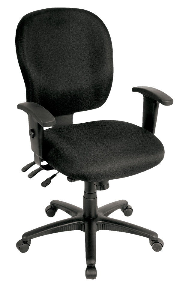 Charcoal Fabric Chair By Homeroots | Office Chairs | Modishstore