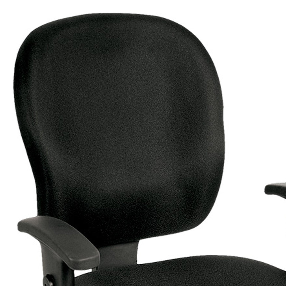 Charcoal Fabric Chair By Homeroots | Office Chairs | Modishstore - 4