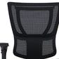 Black Mesh Tilt Tension Control Chair By Homeroots | Office Chairs | Modishstore - 3