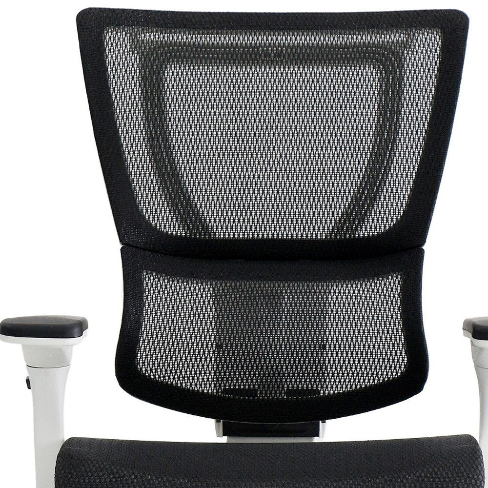 Black Mesh Tilt Tension Control Chair By Homeroots | Office Chairs | Modishstore - 9