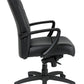 Black Leather Chair By Homeroots - 372375 | Office Chairs | Modishstore