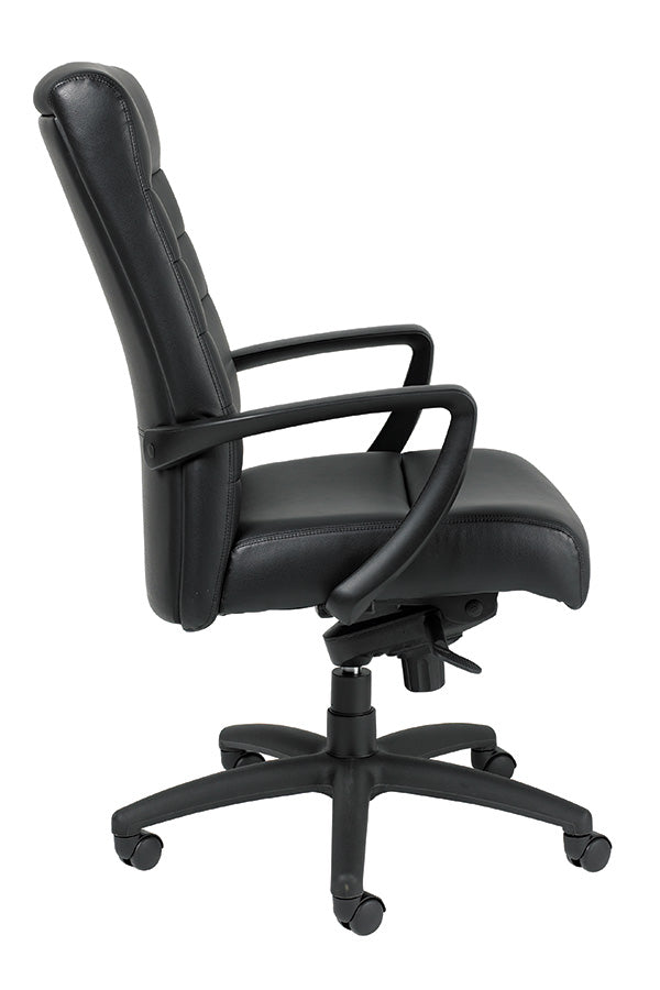Black Leather Chair By Homeroots - 372375 | Office Chairs | Modishstore
