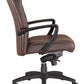 Black Leather Chair By Homeroots - 372375 | Office Chairs | Modishstore - 6