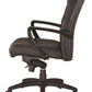 Black Leather Chair By Homeroots - 372378 | Office Chairs | Modishstore - 3