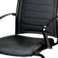 Black Leather Guest Chair By Homeroots - 372380 | Office Chairs | Modishstore - 4