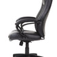 Black Leather Chair By Homeroots - 372382 | Office Chairs | Modishstore - 2