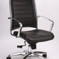 Black Leather Chair By Homeroots - 372384 | Office Chairs | Modishstore