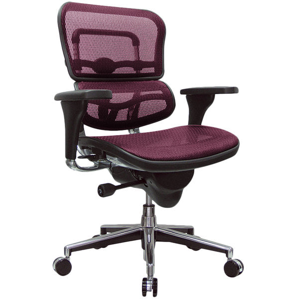 Plum Red Mesh Chair By Homeroots - 372398 | Office Chairs | Modishstore