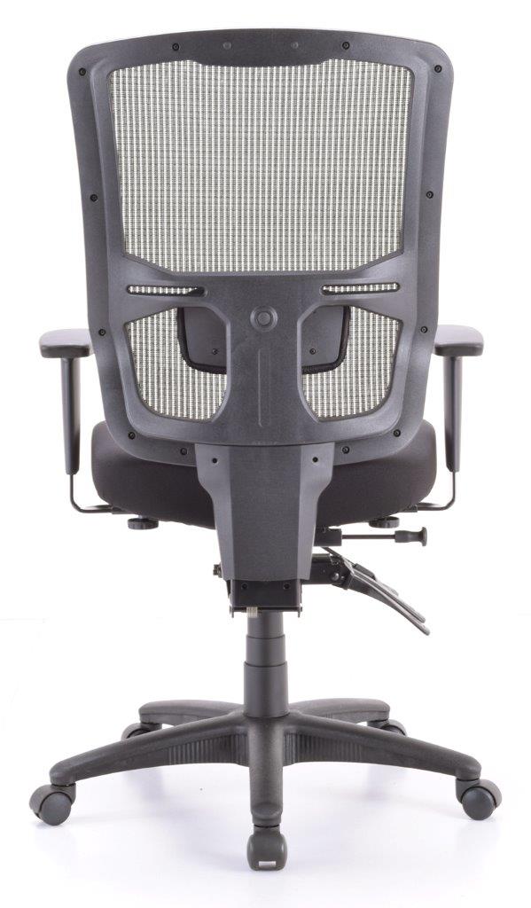 Black Mesh Fabric Chair By Homeroots - 372409 | Office Chairs | Modishstore - 2