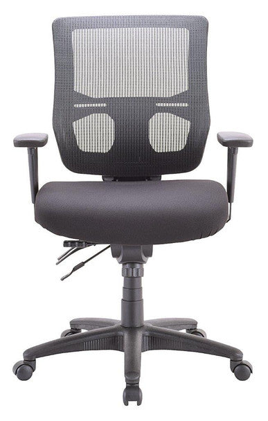 Black Mesh Fabric Chair By Homeroots - 372409 | Office Chairs | Modishstore - 5