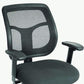 Black Mesh Fabric Chair By Homeroots - 372412 | Office Chairs | Modishstore - 4