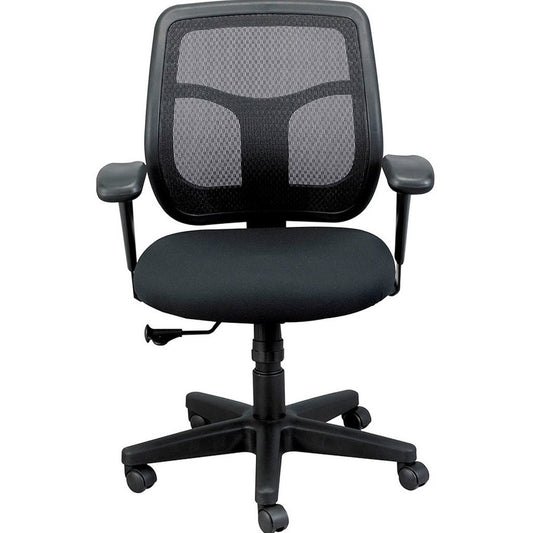 Black Mesh / Fabric By Homeroots | Office Chairs | Modishstore - 3