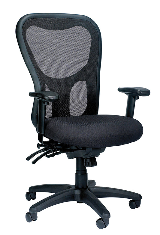 Black Mesh Fabric Chair By Homeroots - 372415 | Office Chairs | Modishstore