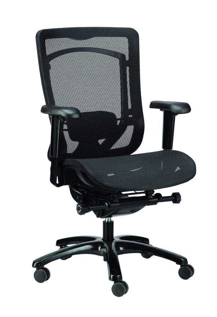 Black Mesh Chair By Homeroots - 372416 | Office Chairs | Modishstore
