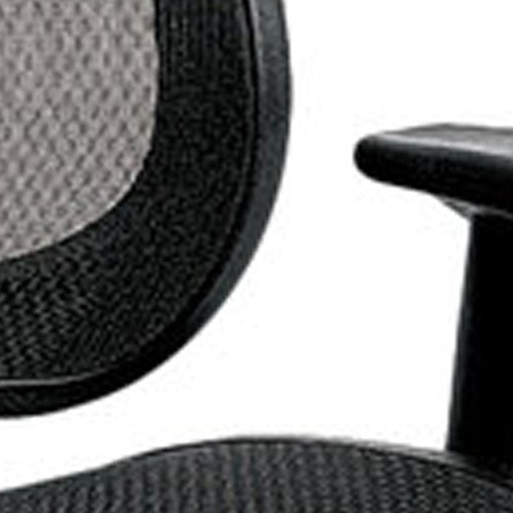 Black Mesh Chair By Homeroots - 372417 | Office Chairs | Modishstore - 5