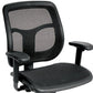 Black Mesh Chair By Homeroots - 372417 | Office Chairs | Modishstore - 4