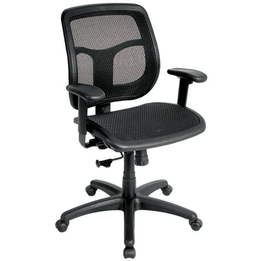 Black Mesh Chair By Homeroots - 372417 | Office Chairs | Modishstore