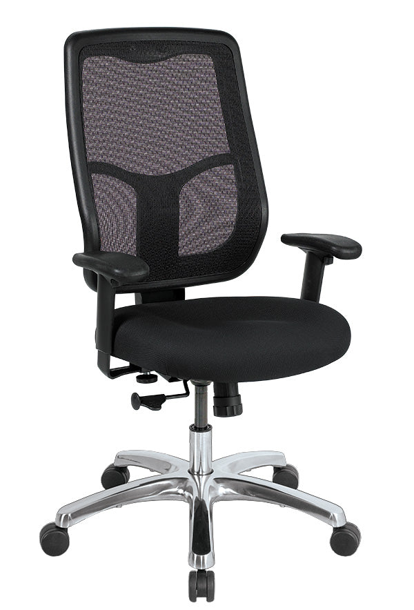 Black Mesh Chair By Homeroots - 372425 | Office Chairs | Modishstore