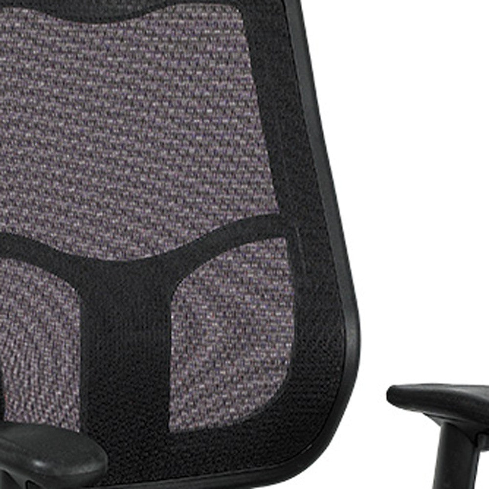 Black Mesh Chair By Homeroots - 372425 | Office Chairs | Modishstore - 3