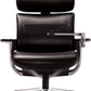 Black Leather Chair By Homeroots - 372428 | Office Chairs | Modishstore - 2