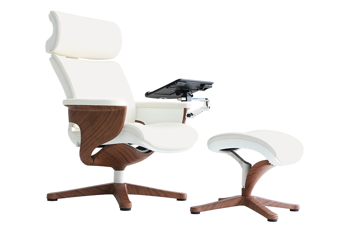 White Leather Chair By Homeroots | Office Chairs | Modishstore