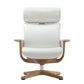 White Leather Chair By Homeroots | Office Chairs | Modishstore - 2