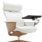 White Leather Chair By Homeroots | Office Chairs | Modishstore - 5
