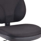 Black Fabric Chair By Homeroots - 372430 | Office Chairs | Modishstore - 3