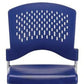 Set of 4 Navy Professional Plastic Guest Chairs By Homeroots | Office Chairs | Modishstore - 4