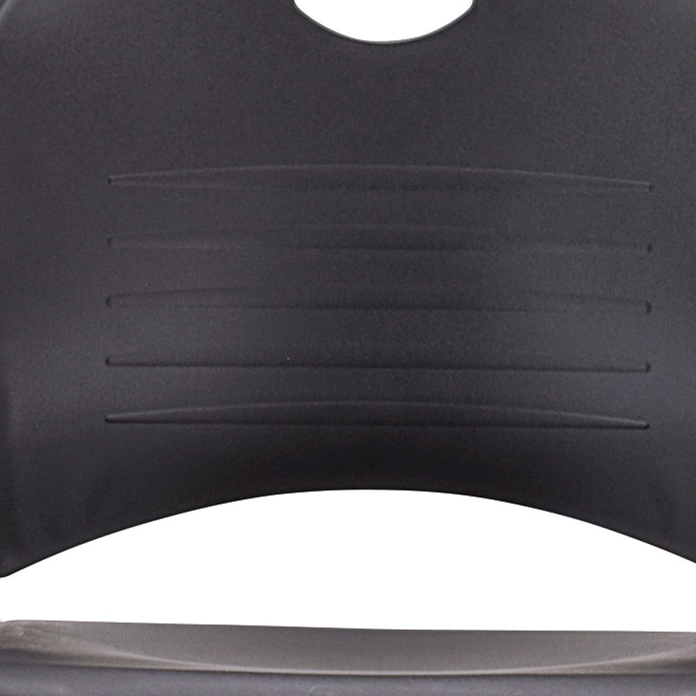 Professional Grade Set of 4 Black Plastic Guest Chairs By Homeroots | Office Chairs | Modishstore - 5