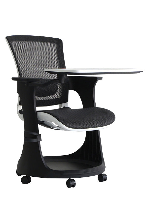 Black Elastic Mesh Seat and Back Chair By Homeroots | Office Chairs | Modishstore - 2