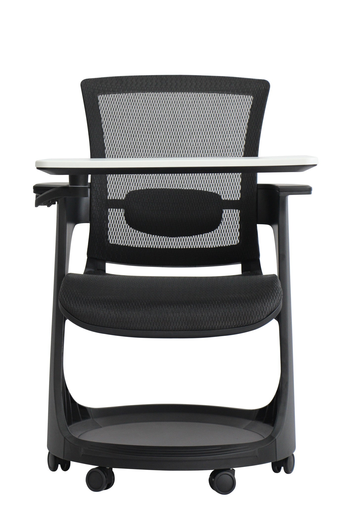 Black Elastic Mesh Seat and Back Chair By Homeroots | Office Chairs | Modishstore - 3