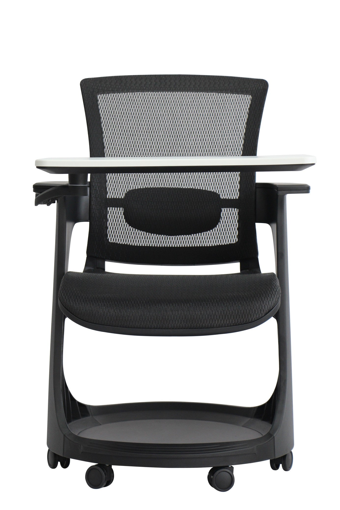 Black Elastic Mesh Seat and Back Chair By Homeroots | Office Chairs | Modishstore - 4
