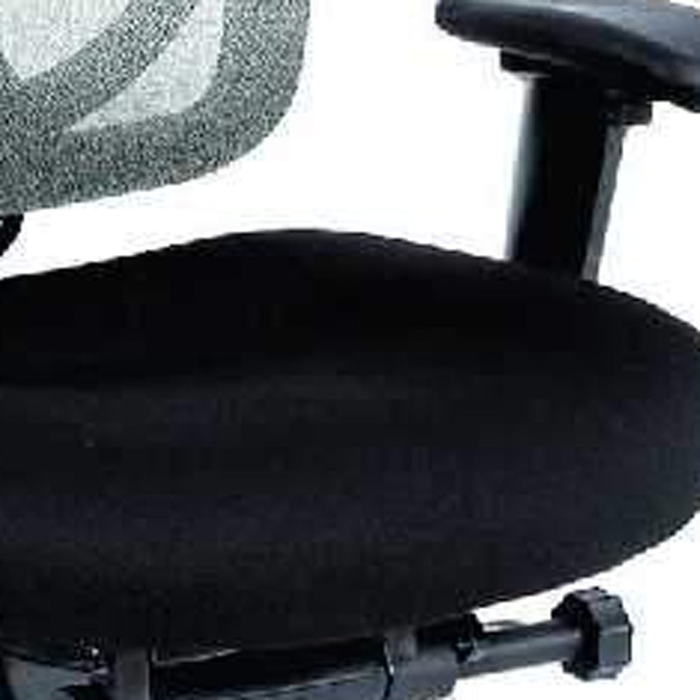 Grey Mesh / Fabric Chair By Homeroots | Office Chairs | Modishstore - 9