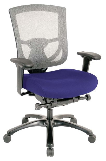 Grey Mesh / Fabric Chair By Homeroots | Office Chairs | Modishstore - 16