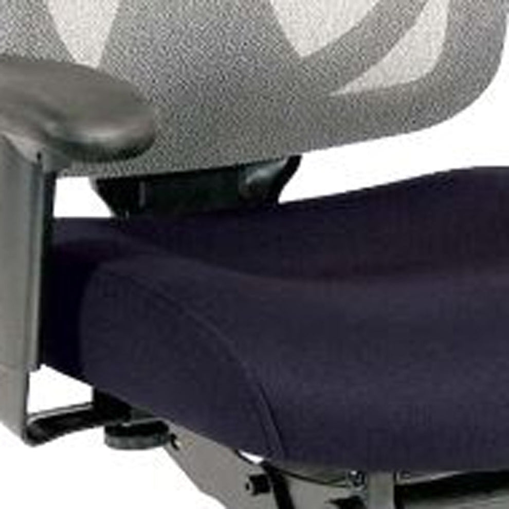 Grey Mesh / Fabric Chair By Homeroots | Office Chairs | Modishstore - 24