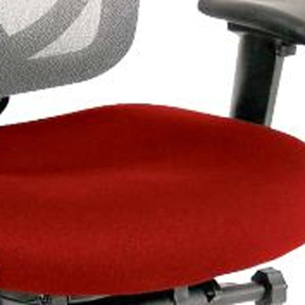 Grey Mesh / Fabric Chair By Homeroots | Office Chairs | Modishstore - 28