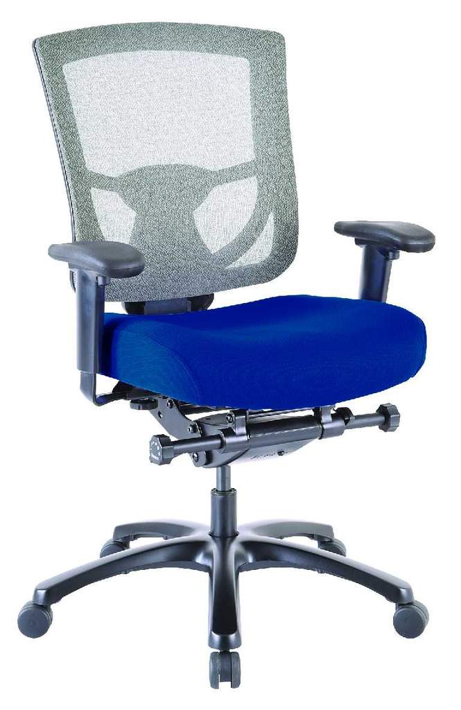 Grey Mesh / Fabric Chair By Homeroots | Office Chairs | Modishstore - 31