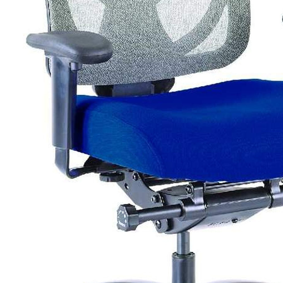 Grey Mesh / Fabric Chair By Homeroots | Office Chairs | Modishstore - 33