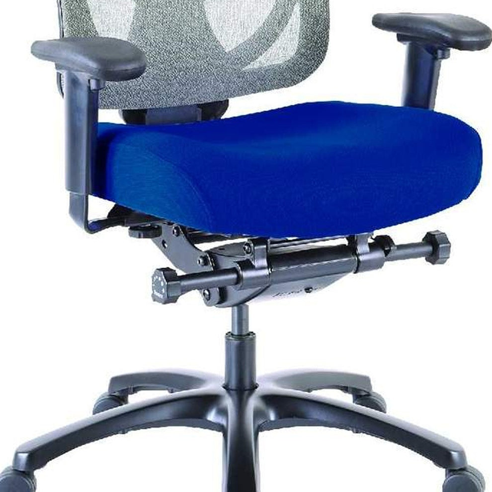 Grey Mesh / Fabric Chair By Homeroots | Office Chairs | Modishstore - 34