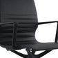 Black Vinyl Fle Tilt Chair By Homeroots | Office Chairs | Modishstore - 3