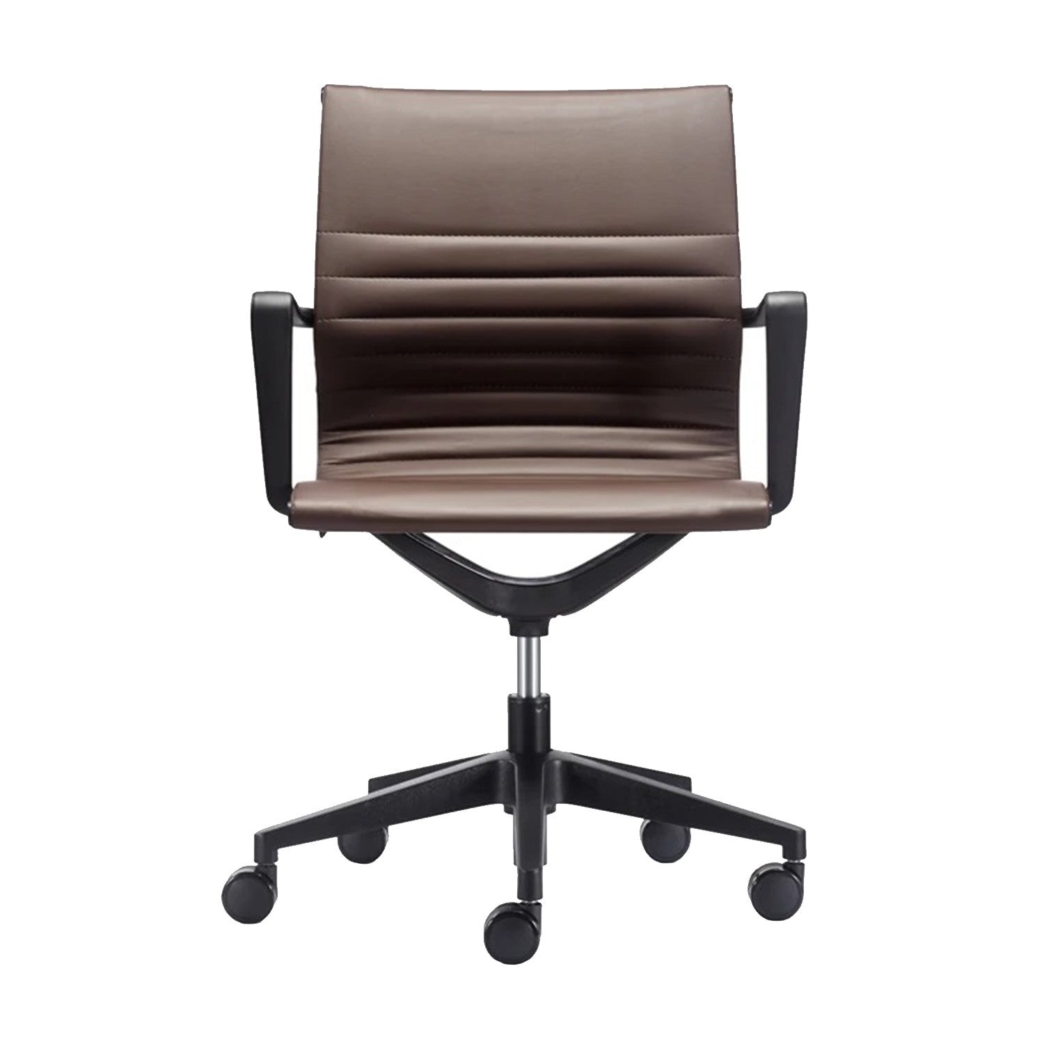 Black Vinyl Fle Tilt Chair By Homeroots | Office Chairs | Modishstore - 7