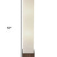 Brown Reed Floor Lamp with Elongated Rectangular Linen Shade By Homeroots | Floor Lamps | Modishstore