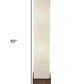 Brown Reed Floor Lamp with Elongated Rectangular Linen Shade By Homeroots | Floor Lamps | Modishstore - 2